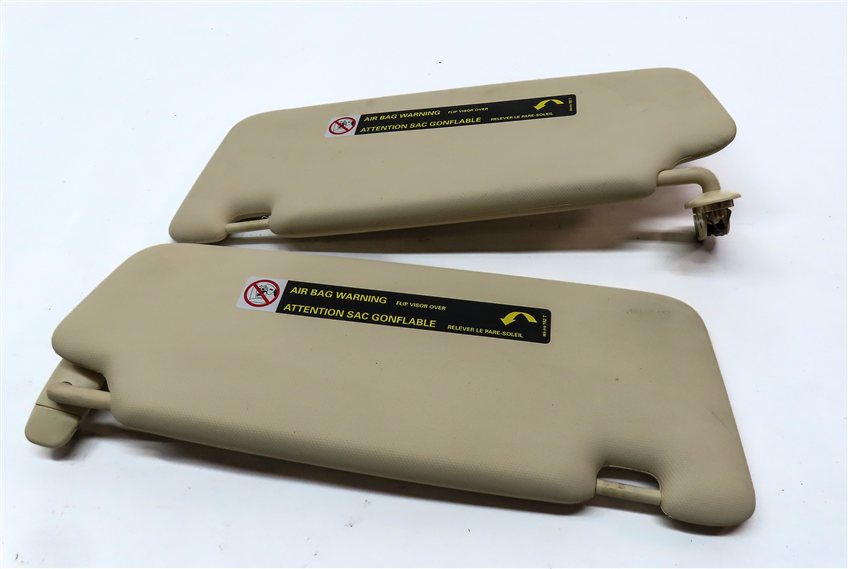 Thumbnail 6: 2015-2017 AUDI Q5 SQ5 (B8 8R) FRONT LEFT & RIGHT SUNVISOR SUN VISOR SET (Beige)