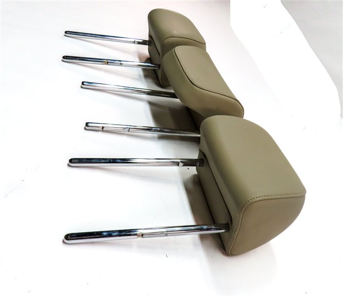 Thumbnail 3: 13-17 AUDI Q5 SQ5 (B8 8R) REAR LEFT CENTER RIGHT SEAT HEADREST SET/3 (Beige)