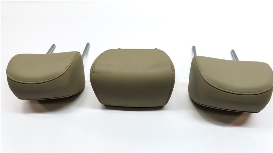 Thumbnail 5: 13-17 AUDI Q5 SQ5 (B8 8R) REAR LEFT CENTER RIGHT SEAT HEADREST SET/3 (Beige)