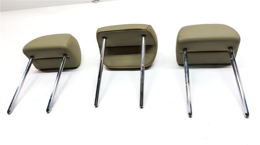 Thumbnail 7: 13-17 AUDI Q5 SQ5 (B8 8R) REAR LEFT CENTER RIGHT SEAT HEADREST SET/3 (Beige)