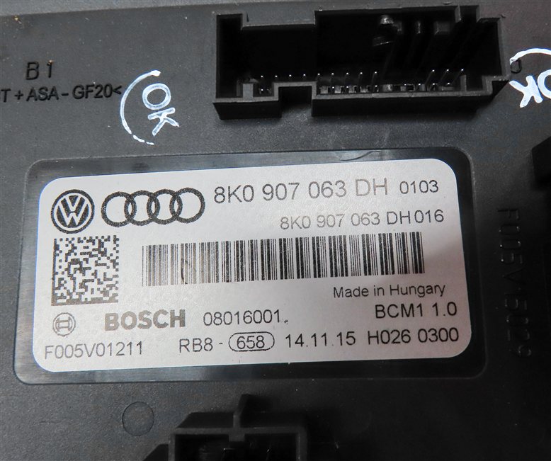 Thumbnail 18: 16-17 AUDI Q5 (B8 8R) 3.0L SUPER IGNITION SPEEDOMETER ENGINE MODULE & KEY SET8