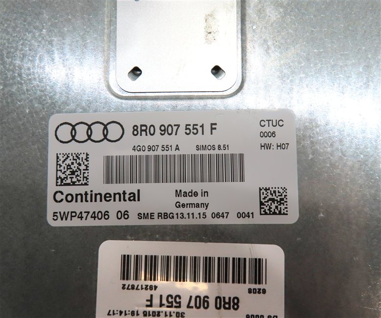 Thumbnail 20: 16-17 AUDI Q5 (B8 8R) 3.0L SUPER IGNITION SPEEDOMETER ENGINE MODULE & KEY SET8