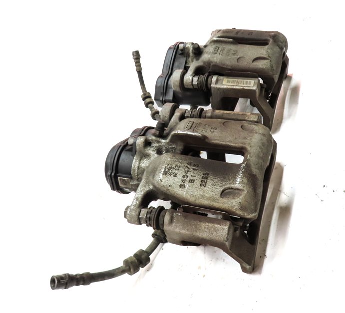 Thumbnail 3: 13-17 AUDI Q5 (B8 8R) REAR LEFT RIGHT BRAKE CALIPER ACTUATOR SET (12.99" ROTOR)
