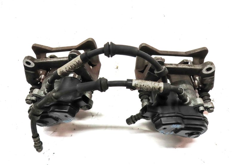 Thumbnail 6: 13-17 AUDI Q5 (B8 8R) REAR LEFT RIGHT BRAKE CALIPER ACTUATOR SET (12.99" ROTOR)