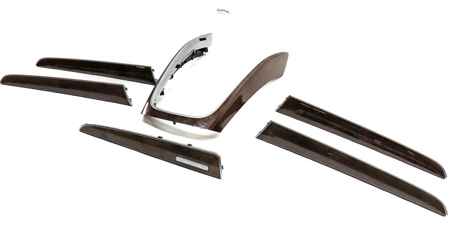 Thumbnail 1: 2016 AUDI Q5 (B8 8R) INTERIOR DASH CENTER CONSOLE DOOR WOOD TRIM SET/6 (Walnut)
