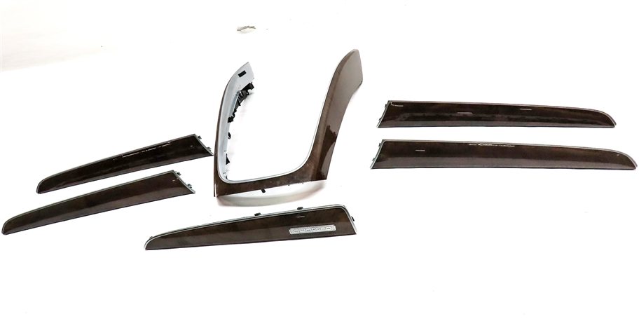 Thumbnail 2: 2016 AUDI Q5 (B8 8R) INTERIOR DASH CENTER CONSOLE DOOR WOOD TRIM SET/6 (Walnut)