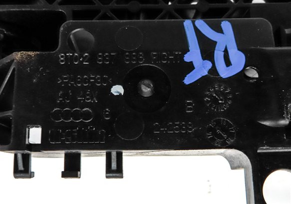 Thumbnail 6: 09-17 AUDI A4 S4 Q5 ALLROAD FRONT RIGHT PASSENGER KEYLESS DOOR HANDLE (Blue)