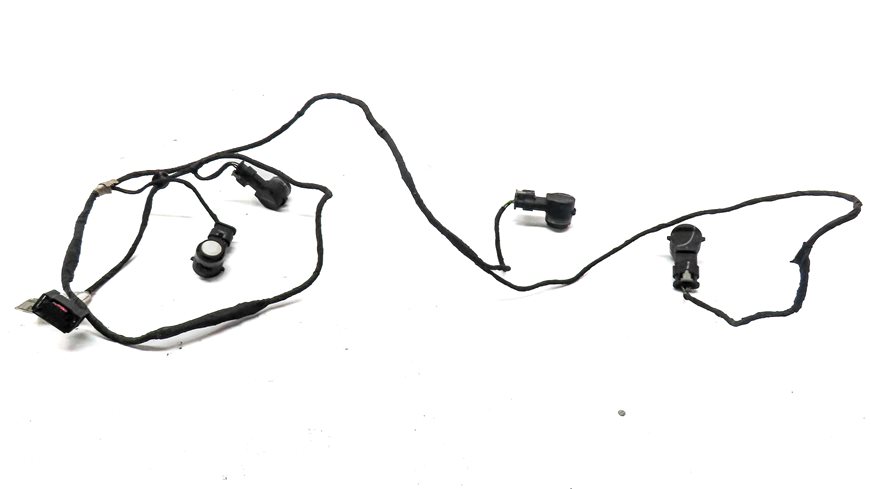 Thumbnail 2: 2014 BMW X5 F15 REAR PARK ASSIST PDC SENSOR SET 4 (White) w/ WIRE WIRING HARNESS