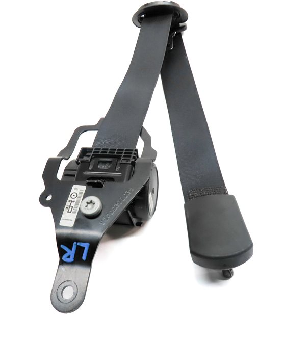 Thumbnail 4: 2014 BMW X5 F15 REAR 2ND ROW LEFT RIGHT CENTER SEATBELT RETRACTOR SET 3 (Black)