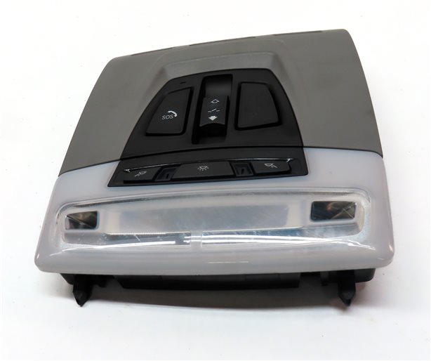 Thumbnail 3: 2014 BMW X5 (F15) FRONT CENTER ROOF PRIMARY DOMELIGHT DOME LIGHT ASSEMBLY (Gray)