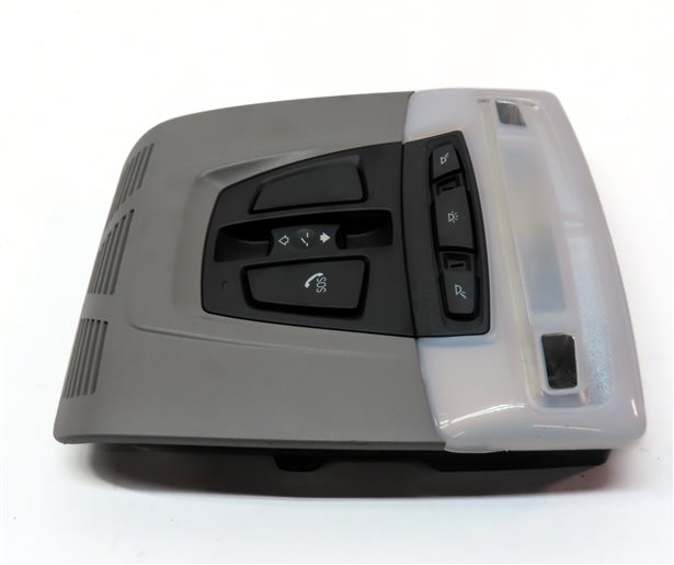Thumbnail 4: 2014 BMW X5 (F15) FRONT CENTER ROOF PRIMARY DOMELIGHT DOME LIGHT ASSEMBLY (Gray)