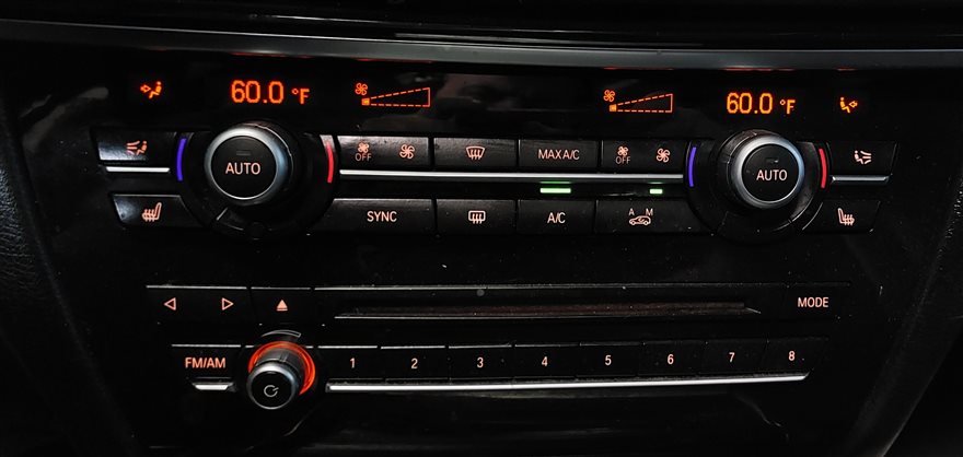 Thumbnail 2: 2014-2018 BMW X5 (F15 F85) FRONT HEATER A/C TEMPERATURE CLIMATE CONTROL PANEL