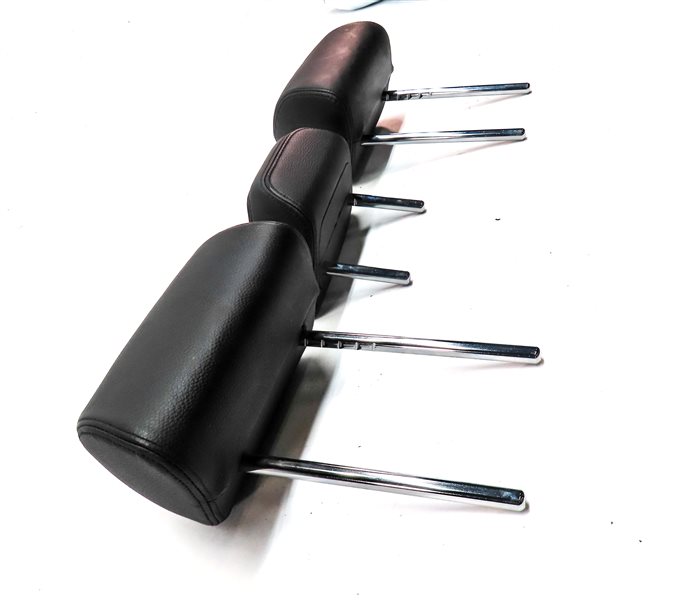 Thumbnail 4: 14-18 BMW X5 F15 REAR 2ND ROW LEFT RIGHT CENTER HEADREST DAKOTA LEATHER (Black)