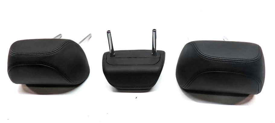 Thumbnail 6: 14-18 BMW X5 F15 REAR 2ND ROW LEFT RIGHT CENTER HEADREST DAKOTA LEATHER (Black)