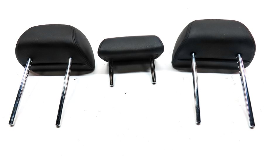 Thumbnail 7: 14-18 BMW X5 F15 REAR 2ND ROW LEFT RIGHT CENTER HEADREST DAKOTA LEATHER (Black)