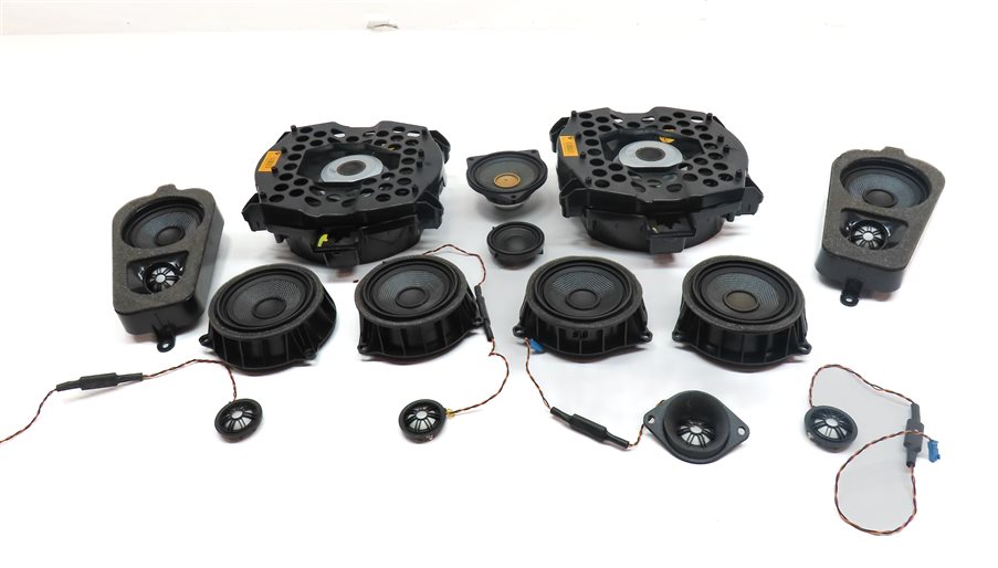 Thumbnail 2: 2014 BMW X5 (F15) FRONT REAR LEFT RIGHT WOOFER MIDRANGE TWEETER SPEAKER SET 14