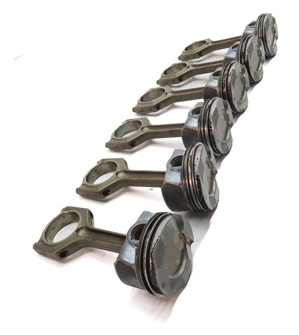 Thumbnail 4: 15-19 BMW 335i 435i 535i 640i 740i X1 X3 X4 X5 X6 - 3.0L N55 ENGINE PISTON SET 6