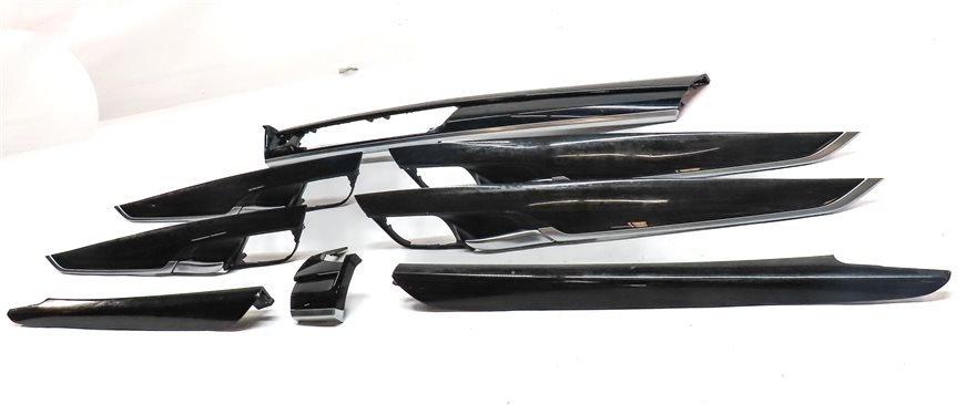 Thumbnail 2: 2014 BMW X5 (F15) FRONT REAR LEFT RIGHT DOOR DASH CONSOLE WOOD TRIM SET 8 (Oak)