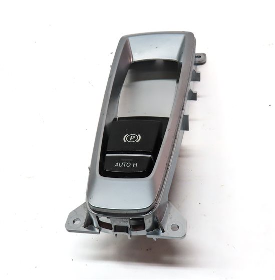 Thumbnail 2: 2014 BMW X5 (F15) EMERGENCY HILL PARKING E-BRAKE SWITCH BUTTON w/ SURROUND TRIM