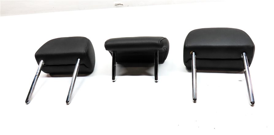 Thumbnail 11: 13-16 A4 S4 12-18 A6 S6 C7 B8 REAR LEFT CENTER RIGHT SEAT HEADREST SET 2 (Black)