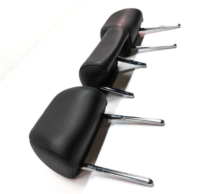 Thumbnail 5: 13-16 A4 S4 12-18 A6 S6 C7 B8 REAR LEFT CENTER RIGHT SEAT HEADREST SET 2 (Black)