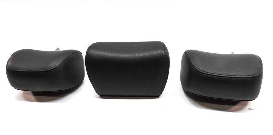 Thumbnail 7: 13-16 A4 S4 12-18 A6 S6 C7 B8 REAR LEFT CENTER RIGHT SEAT HEADREST SET 2 (Black)