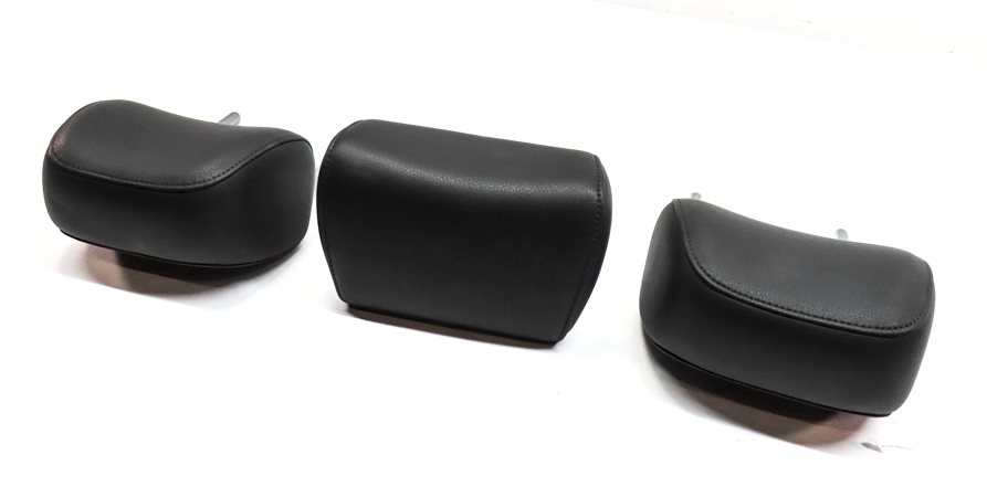 Thumbnail 9: 13-16 A4 S4 12-18 A6 S6 C7 B8 REAR LEFT CENTER RIGHT SEAT HEADREST SET 2 (Black)