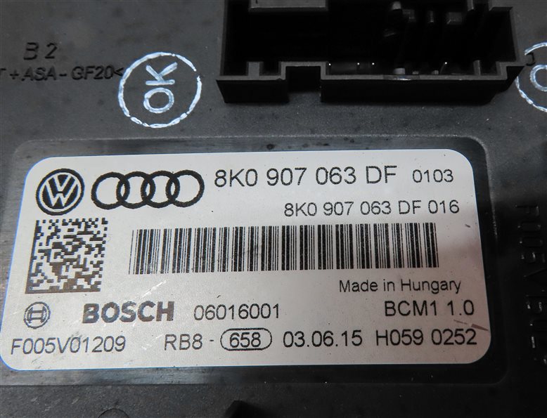 Thumbnail 19: 2016 AUDI A4 A5 (B8 8K 8T) 2.0L CAED ENGINE BODY MODULE SPEEDOMETER LOCK KEY SET