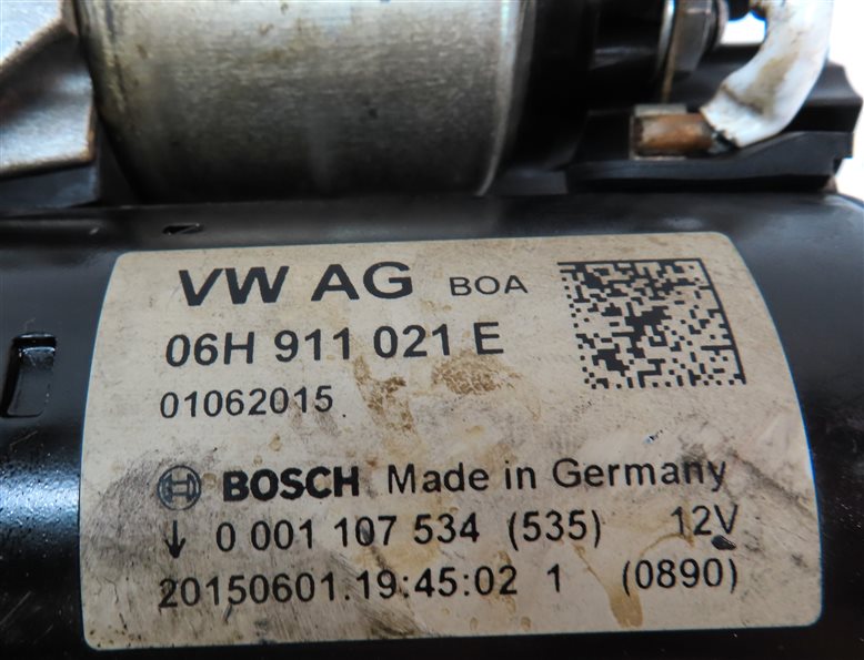 Thumbnail 8: 2014-2017 AUDI A4 A5 A6 (B8 8K 8T C7) 2.0L STARTER MOTOR (REGENERATIVE BRAKING)