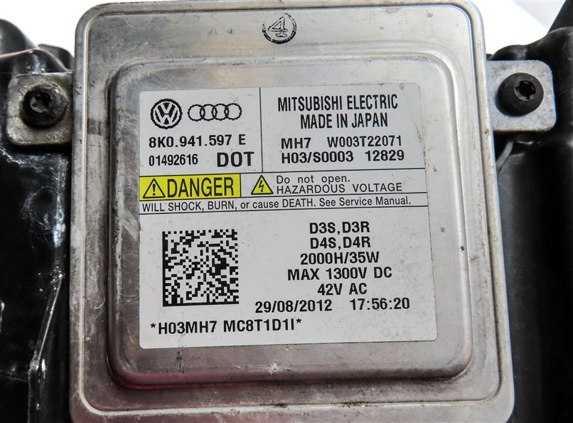 Thumbnail 8: 13-16 AUDI A4 S4 (B8 8K) LEFT DRIVER XENON HID HEADLIGHT LIGHT LAMP (NON AFS)