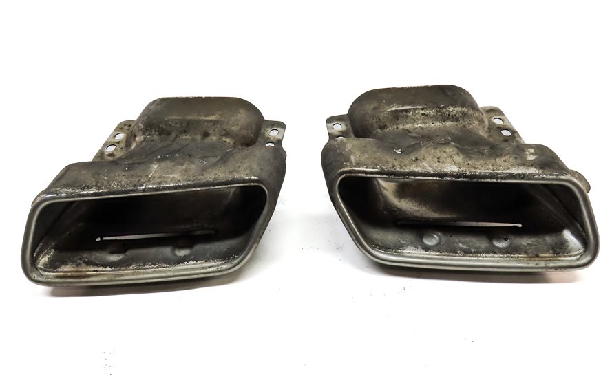 Thumbnail 2: 07-12 MERCEDES GL (X164) 3.0L DIESEL REAR LEFT & RIGHT MUFFLER EXHAUST TIP SET 2