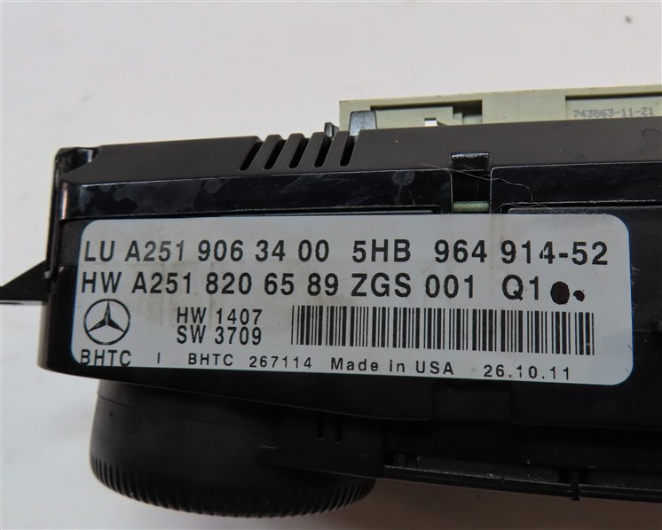 Thumbnail 9: 2010-2013 MERCEDES GL ML R (W164 W251 X164) FRONT HEATER A/C TEMPERATURE CONTROL