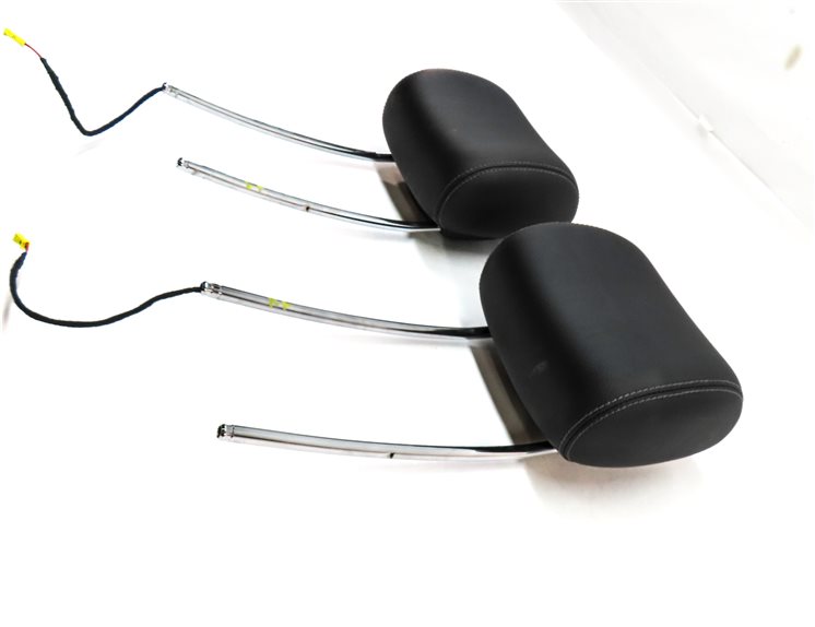 Thumbnail 3: 07-09 MERCEDES GL-CLASS X164 FRONT LEFT & RIGHT SEAT HEADREST SET/2(Black) 