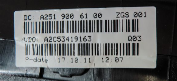 Thumbnail 7: 10-12 MERCEDES GL350 R350 X164 W251 SPEEDOMETER INSTRUMENT GAUGE CLUSTER (126k)