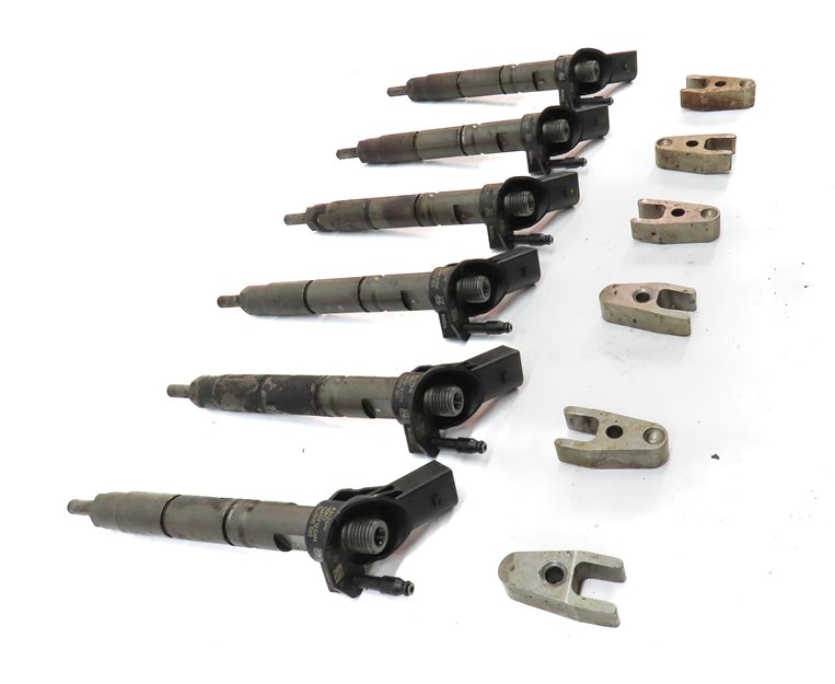 Thumbnail 4: 07-13 MERCEDES E GL ML R (W164 W211 W212 X164) 3.0L DIESEL FUEL INJECTOR SET 6