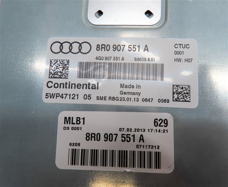 Thumbnail 21: 2013 AUDI Q5 (B8 8R) 2.0L CPMA TURBO ENGINE ECM BCM IMMOBILIZER MODULE KEY SET