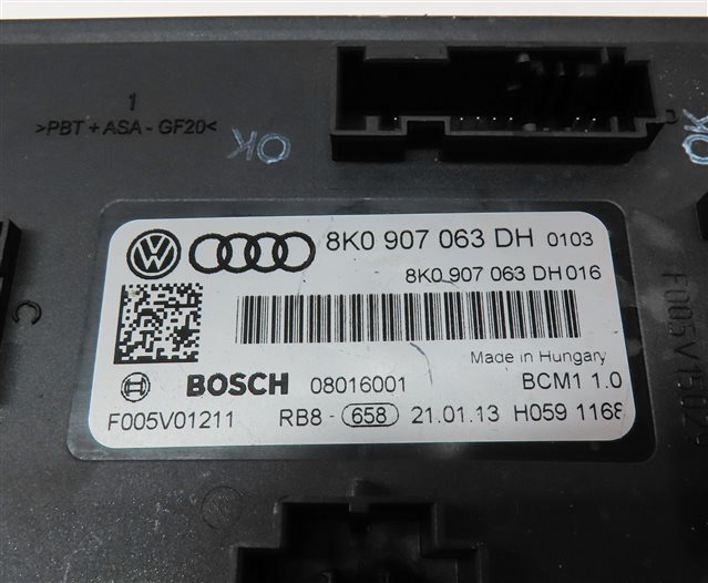 Thumbnail 22: 2013 AUDI Q5 (B8 8R) 2.0L CPMA TURBO ENGINE ECM BCM IMMOBILIZER MODULE KEY SET