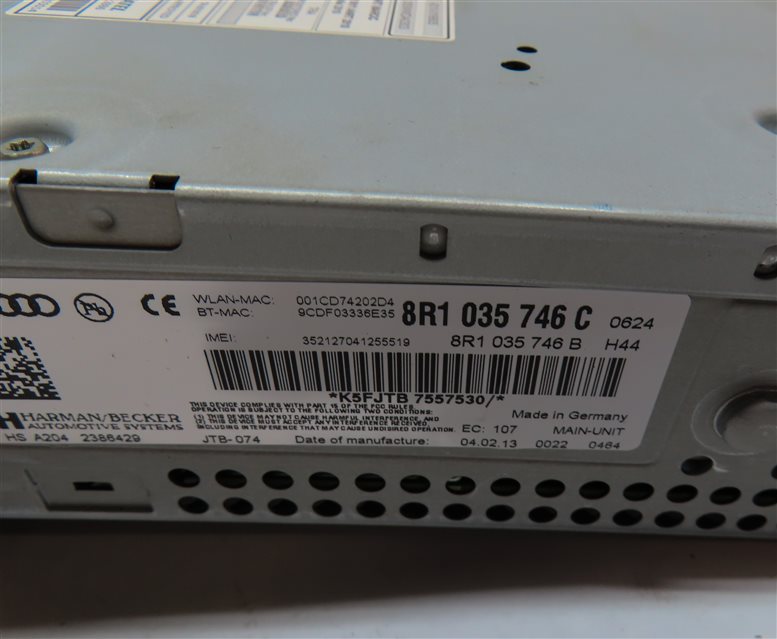 Thumbnail 10: 13-17 AUDI A4 Q5 S4 RS5 SQ5 (B8 8K 8T 8R)  RADIO STEREO MMI MULTIMEDIA PLAYER