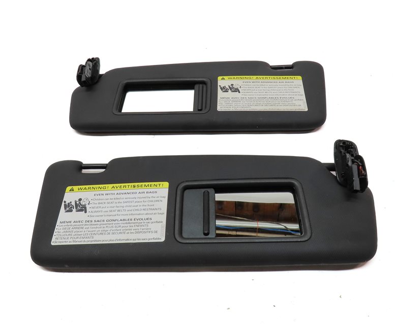 Thumbnail 6: 2013-2016 AUDI Q5 SQ5 (B8 8R) FRONT LEFT & RIGHT SUNVISOR SUN SHADE SET(Black)