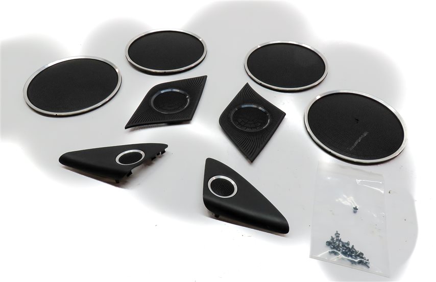 Thumbnail 1: 2013 AUDI Q5 (B8 8R) BANG & OLUFSEN SOUND SYSTEM SPEAKER GRILLE COVER SET/8