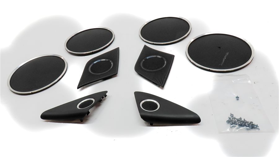 Thumbnail 2: 2013 AUDI Q5 (B8 8R) BANG & OLUFSEN SOUND SYSTEM SPEAKER GRILLE COVER SET/8