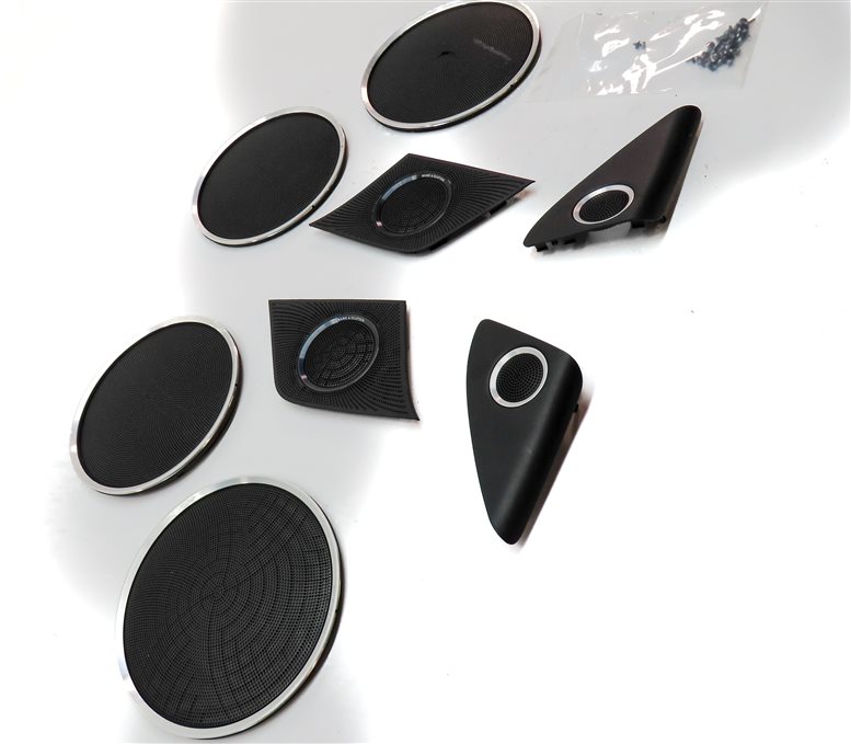 Thumbnail 3: 2013 AUDI Q5 (B8 8R) BANG & OLUFSEN SOUND SYSTEM SPEAKER GRILLE COVER SET/8
