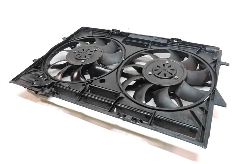 Thumbnail 1: 12-18 AUDI A6 A7 (C7) 3.0L SUPERCHARGED ENGINE RADIATOR COOLING FAN w/ SHROUD