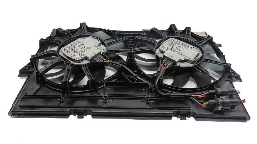 Thumbnail 6: 12-18 AUDI A6 A7 (C7) 3.0L SUPERCHARGED ENGINE RADIATOR COOLING FAN w/ SHROUD
