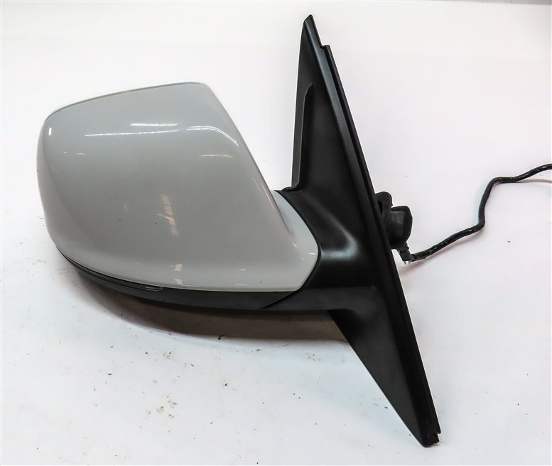 Thumbnail 5: 09-14 AUDI Q5 (8R) RIGHT P-FOLD HEAT AUTODIM MEMORY DOOR MIRROR w/ LIGHT (White)
