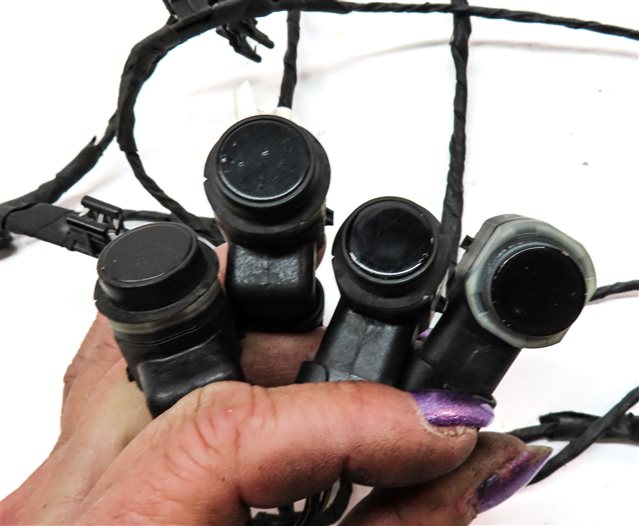 Thumbnail 4: 13 AUDI Q5 B8 8R FRONT PARK ASSIST PDC DISTANCE CONTROL SENSOR WIRE SET (White)