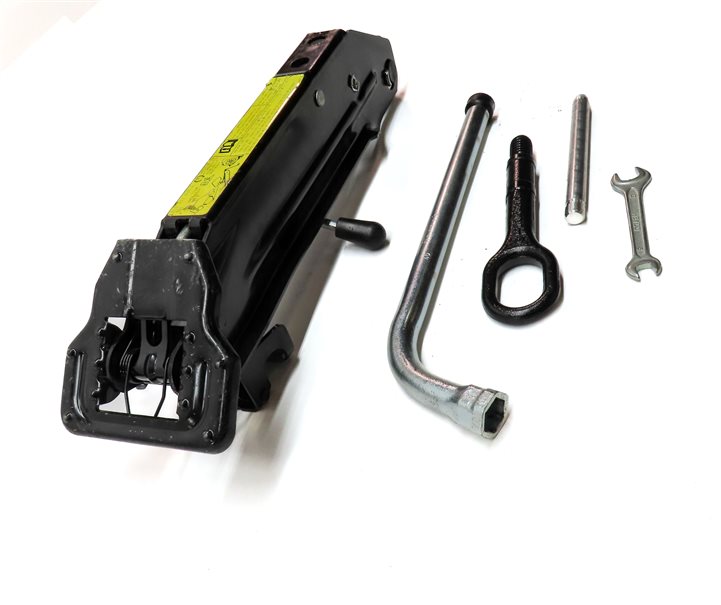 Thumbnail 4: 2013-2015 AUDI Q7 (4L) EMERGENCY SPARE TIRE CAR LIFT JACK LUG WRENCH TOOL KIT