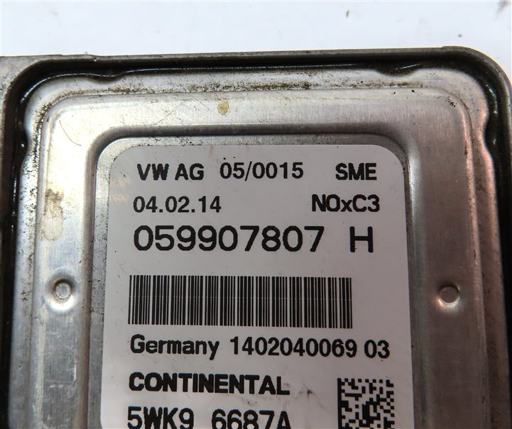 Thumbnail 8: 2014 AUDI Q7 (4L) 3.0L DIESEL (CNRB) ENGINE NITROUS OXIDE NOX SENSOR