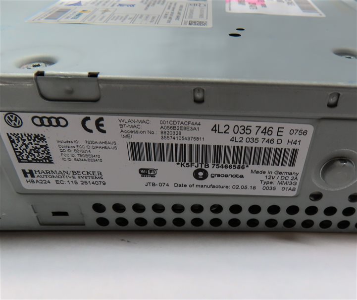 Thumbnail 9: 2013-2015 AUDI Q7 (4L) MMI RADIO STEREO MULTIMEDIA SIM SD MEDIA DVD CD PLAYER