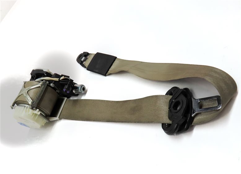 Thumbnail 3: 2007-2015 AUDI Q7 (4L) FRONT RIGHT PASSENGER SEAT SEATBELT RETRACTOR (Beige)